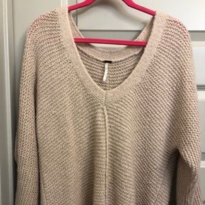 Free People Cream Sweater